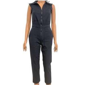 Rivet.Utility XS Boss Patch pocket sleeveless utility jumpsuit P 3122
